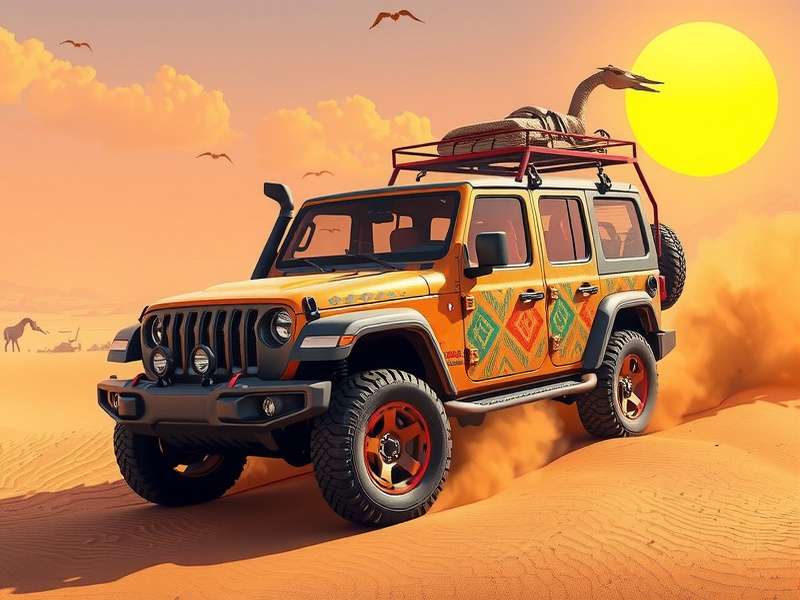 Desert Drive Pro Vehicle Customization with Indian Art